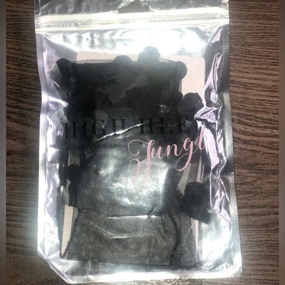 Black Sheer Attic Floral Ankle Socks by Kathryn Eisman X Free People  NWT - Picture 3 of 4